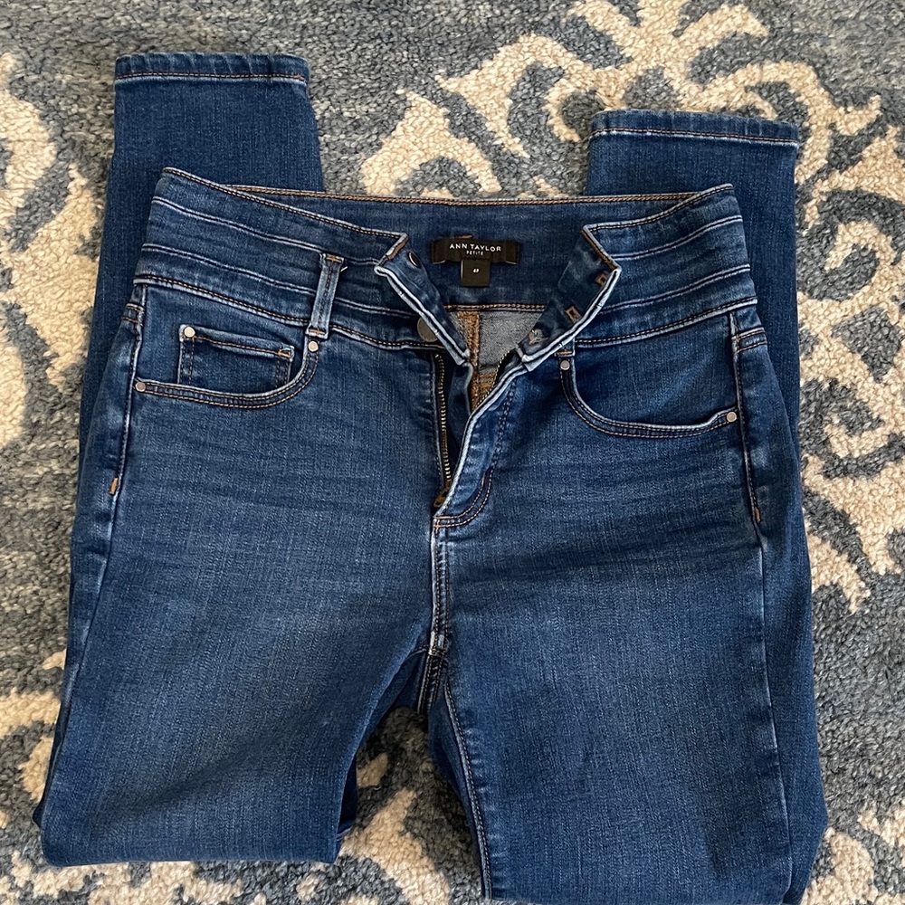 Ann Taylor High Rise Indigo Jeans